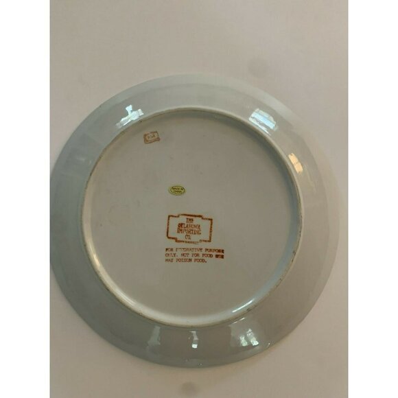 Oklahoma Anthropomorphic Importing Co. Painted Plate Monkeys Instruments - Picture 3 of 4